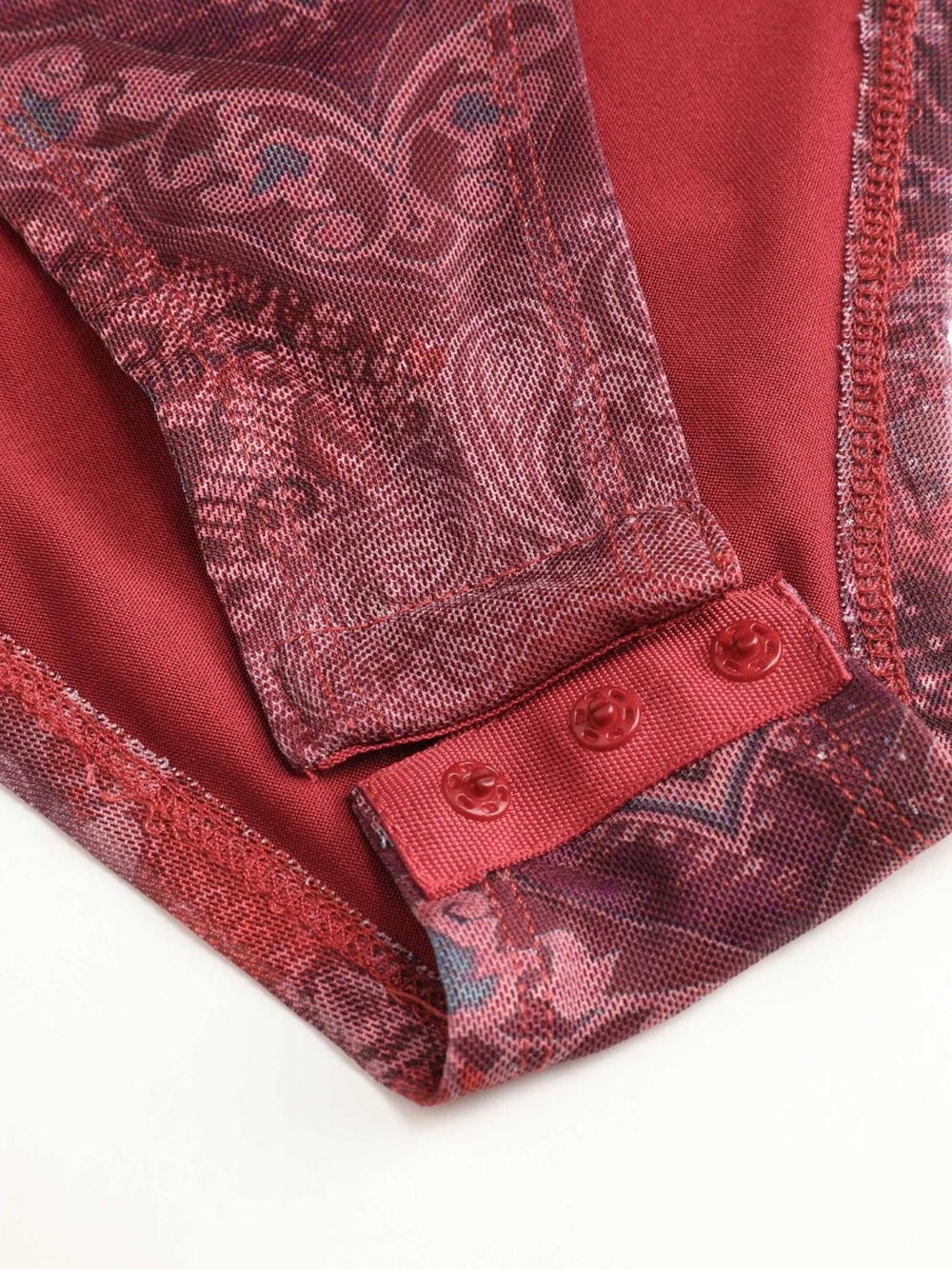NWOT Cider Mesh Aztec Square Neck Bodysuit - Picture 4 of 7